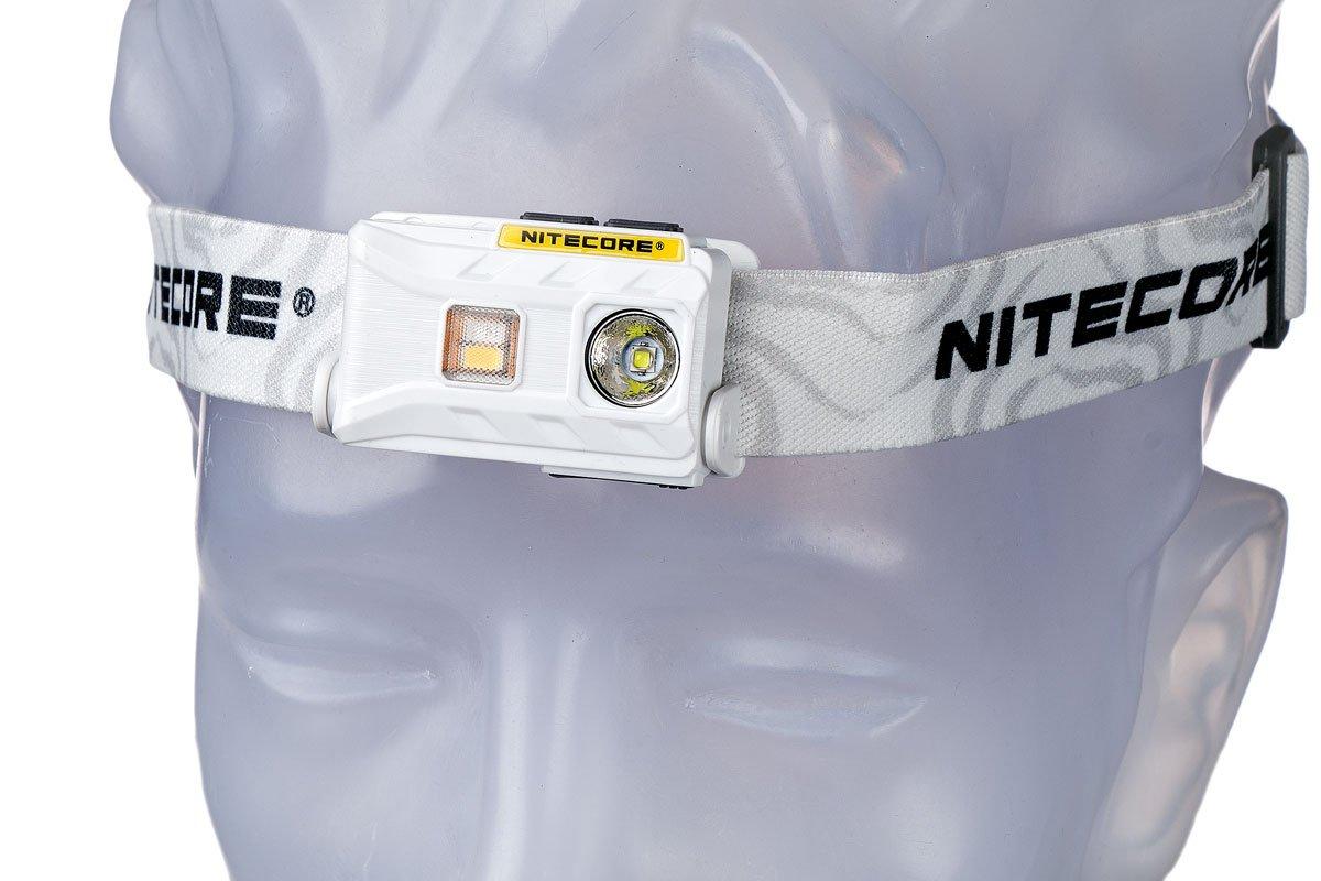 Nitecore NU25 UL 400 Lumen Lampe frontale ultra légère double faisceau USB-C rechargeable avec étiquette