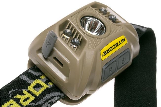 Image for Nitecore NU30 rechargeable head torch, desert tan