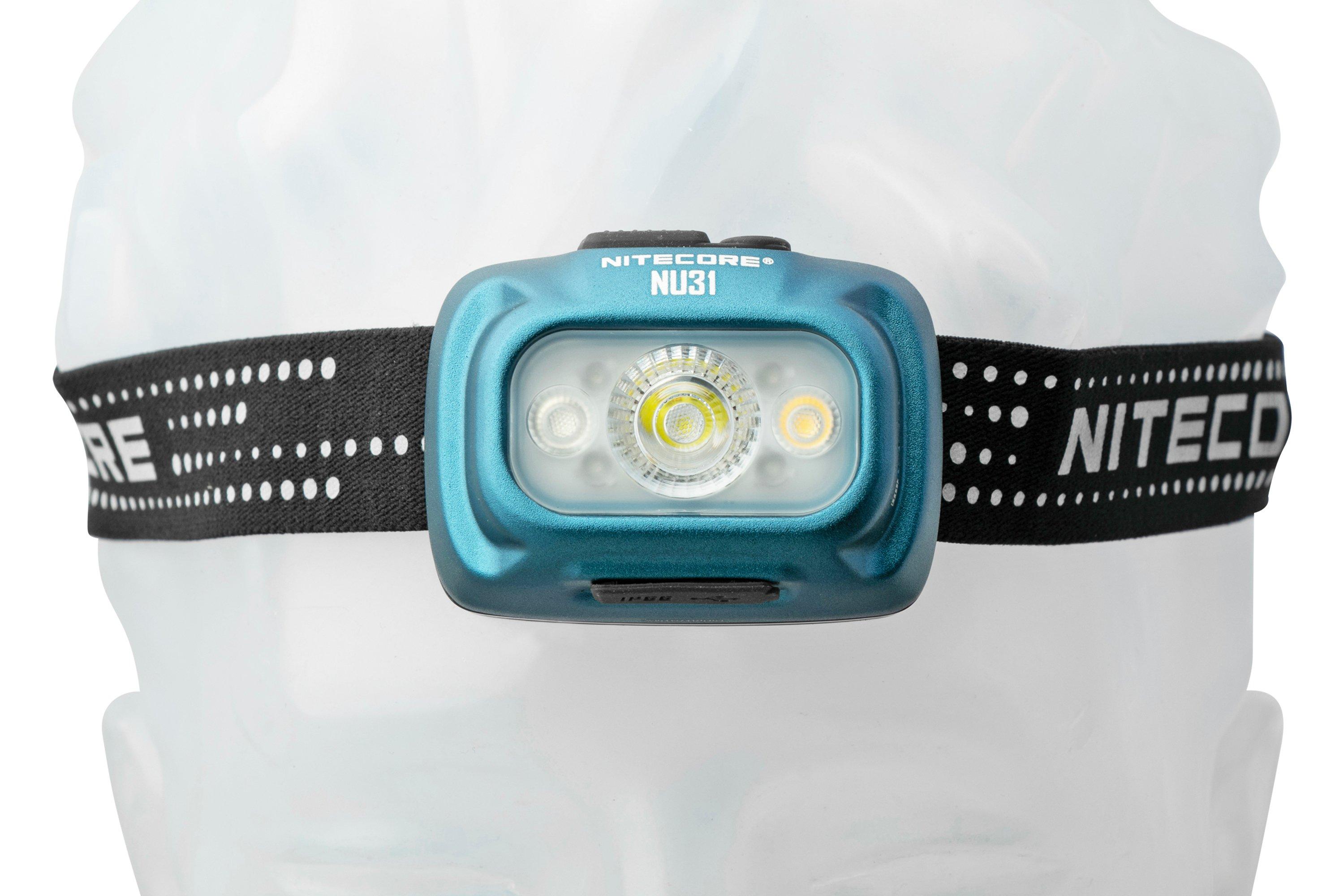 Nitecore NU31-BL Chill Blue, rechargeable head torch, 550 lumens ...