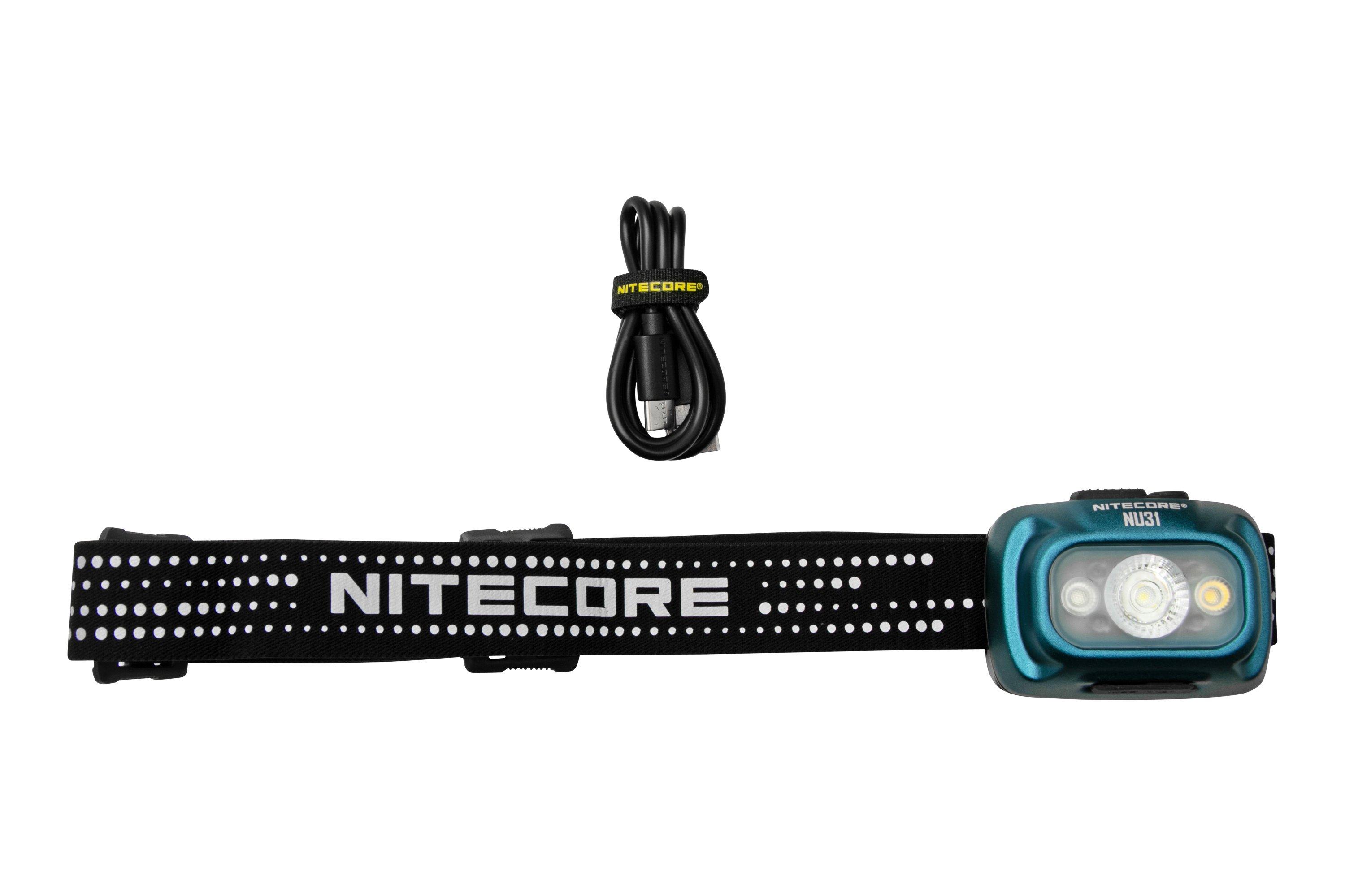 Nitecore NU31-BL Chill Blue, rechargeable head torch, 550 lumens ...