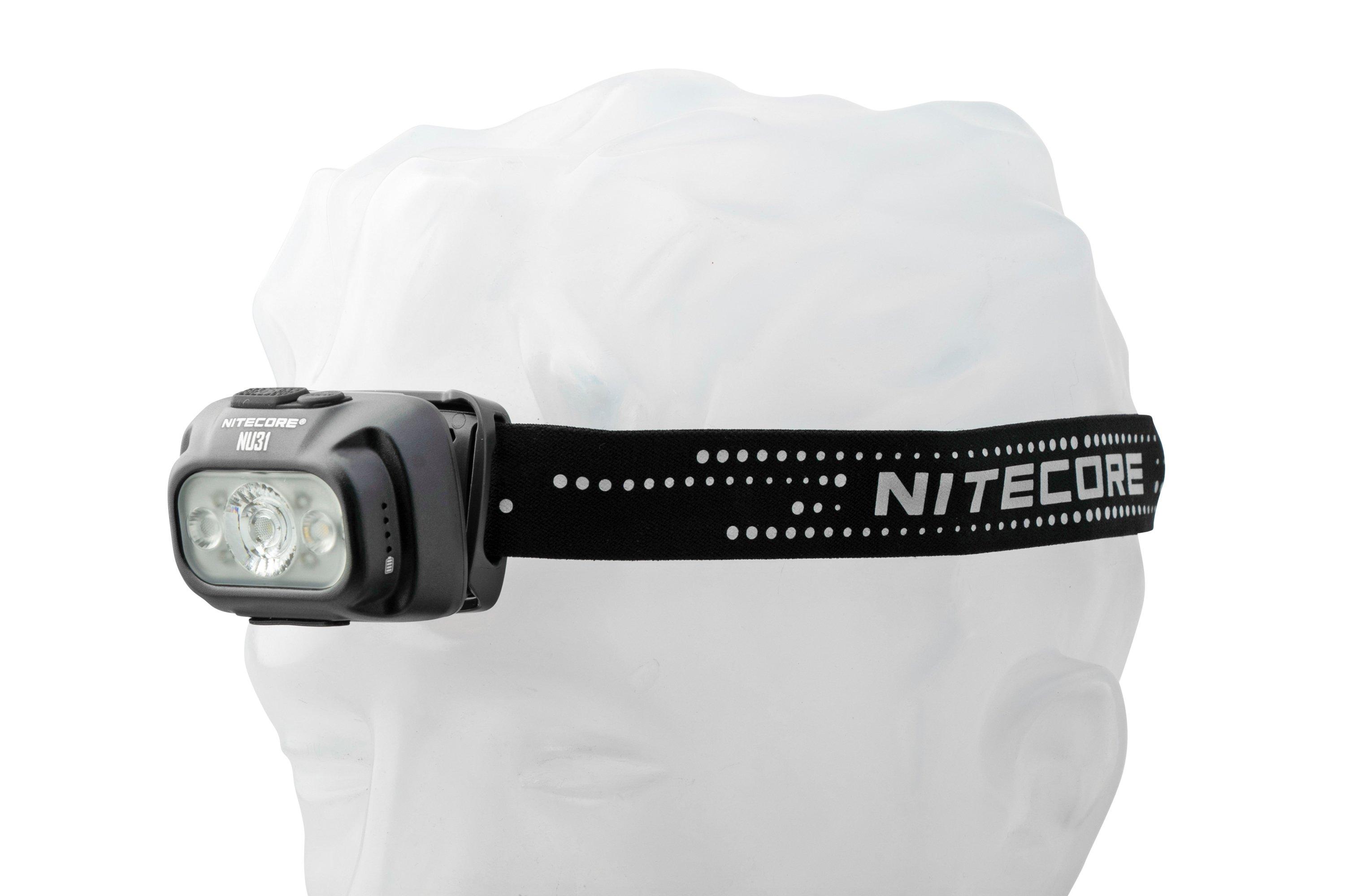 Nitecore NU31-GR Slate Grey, rechargeable head torch, 550 lumens ...