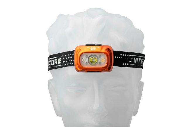 Nitecore - NU31 - Naranja Tangelo - Linterna frontal recargable por USB -  550 lumenes y 145 metros - Linterna Led