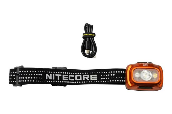 Nitecore - NU31 - Naranja Tangelo - Linterna frontal recargable por USB -  550 lumenes y 145 metros - Linterna Led