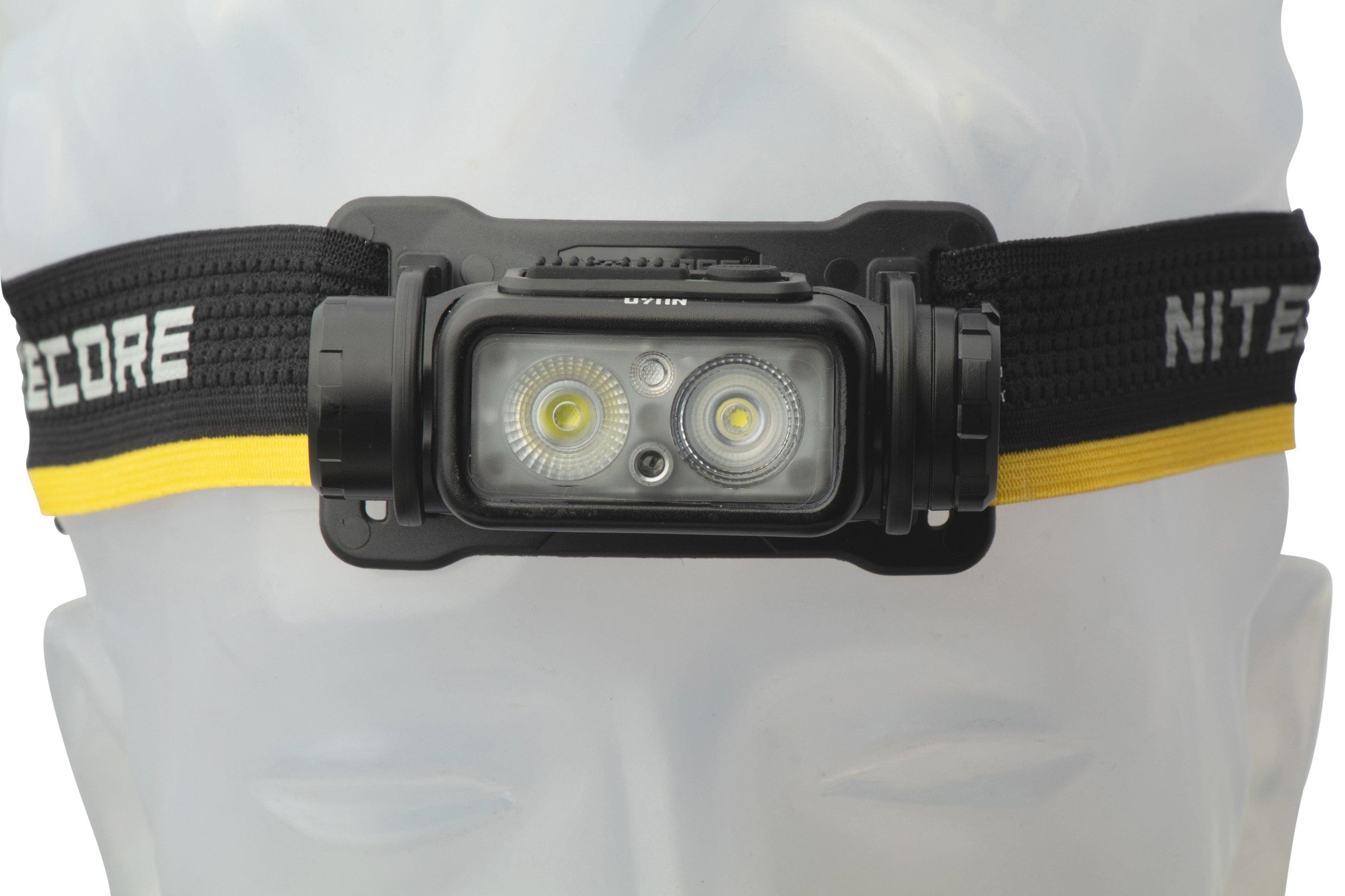 Lampe Frontale Nitecore NU40 – 1000 Lumens rechargeable, faisceau