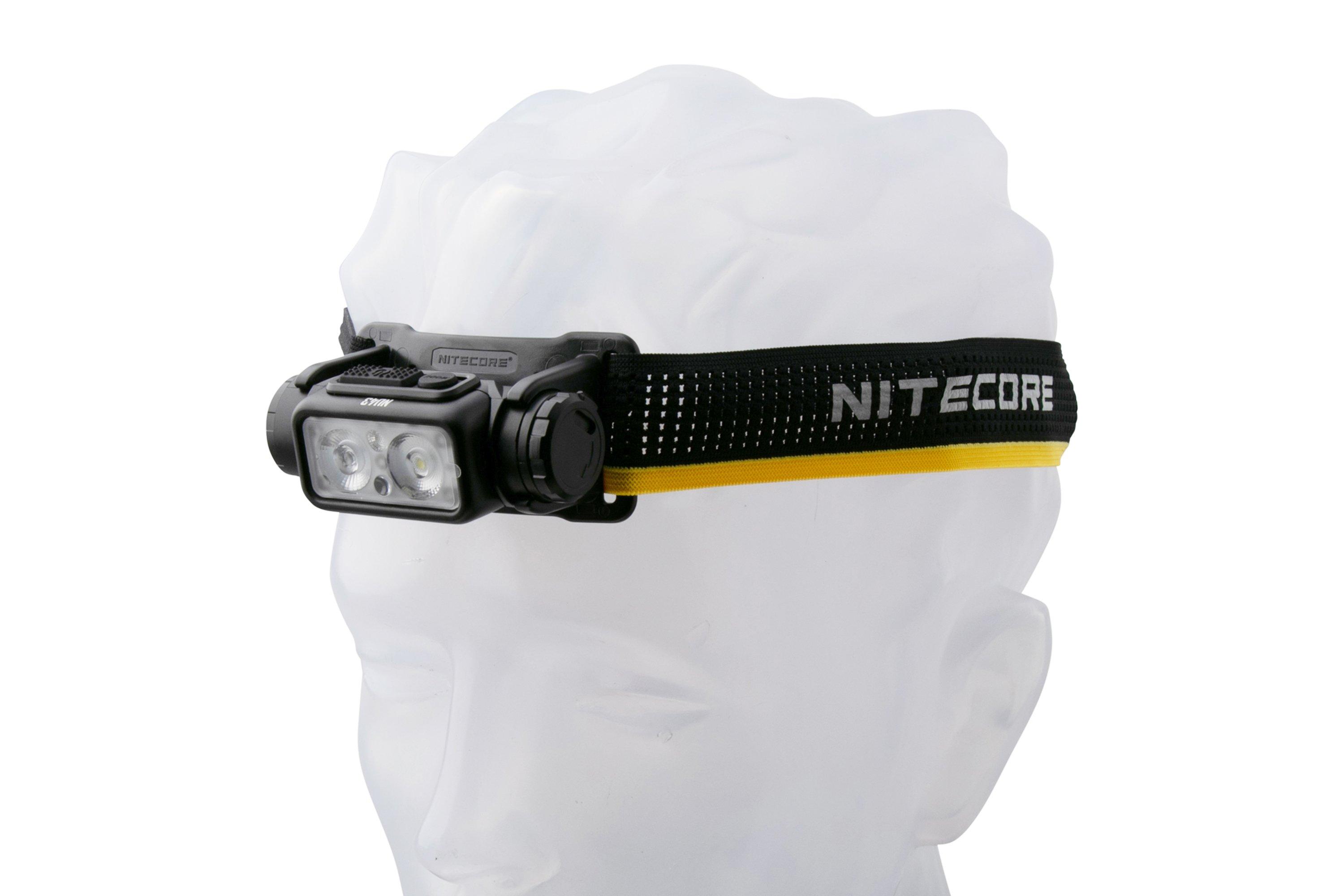 Nitecore NU43 rechargeable head torch, 1400 lumens Advantageously