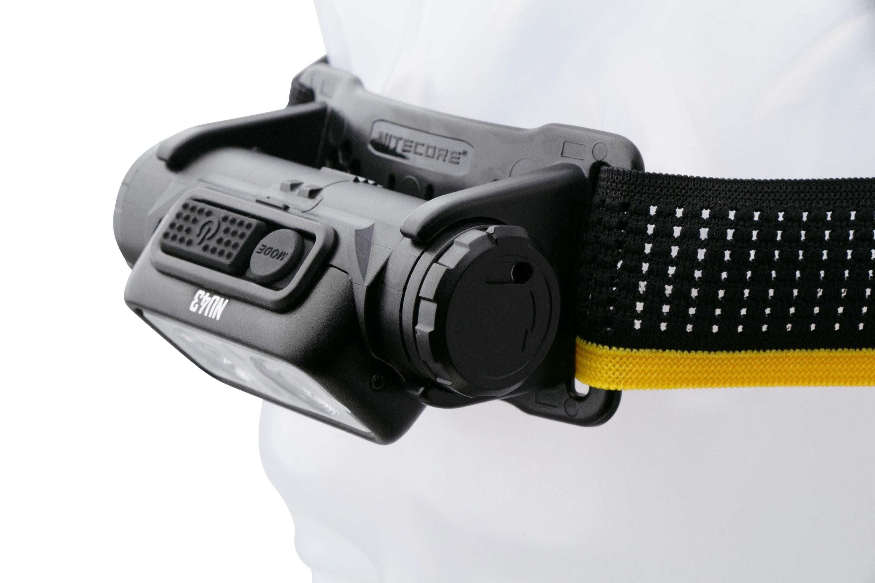 Nitecore NU43 rechargeable head torch, 1400 lumens Advantageously