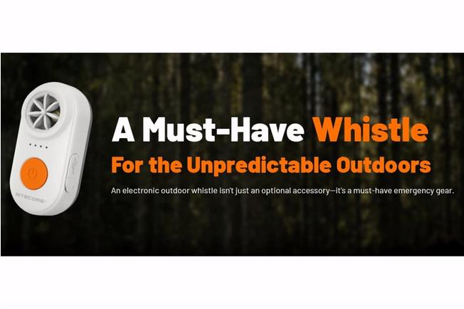 Afbeelding voor Nitecore Emergency Whistle NWE10-O 126dB Oranje, noodfluit