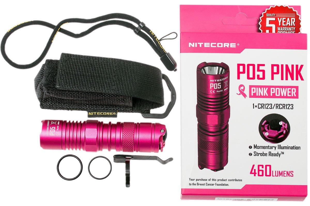 Nitecore P05 Pink LED-torch, pink | Advantageously shopping at ...