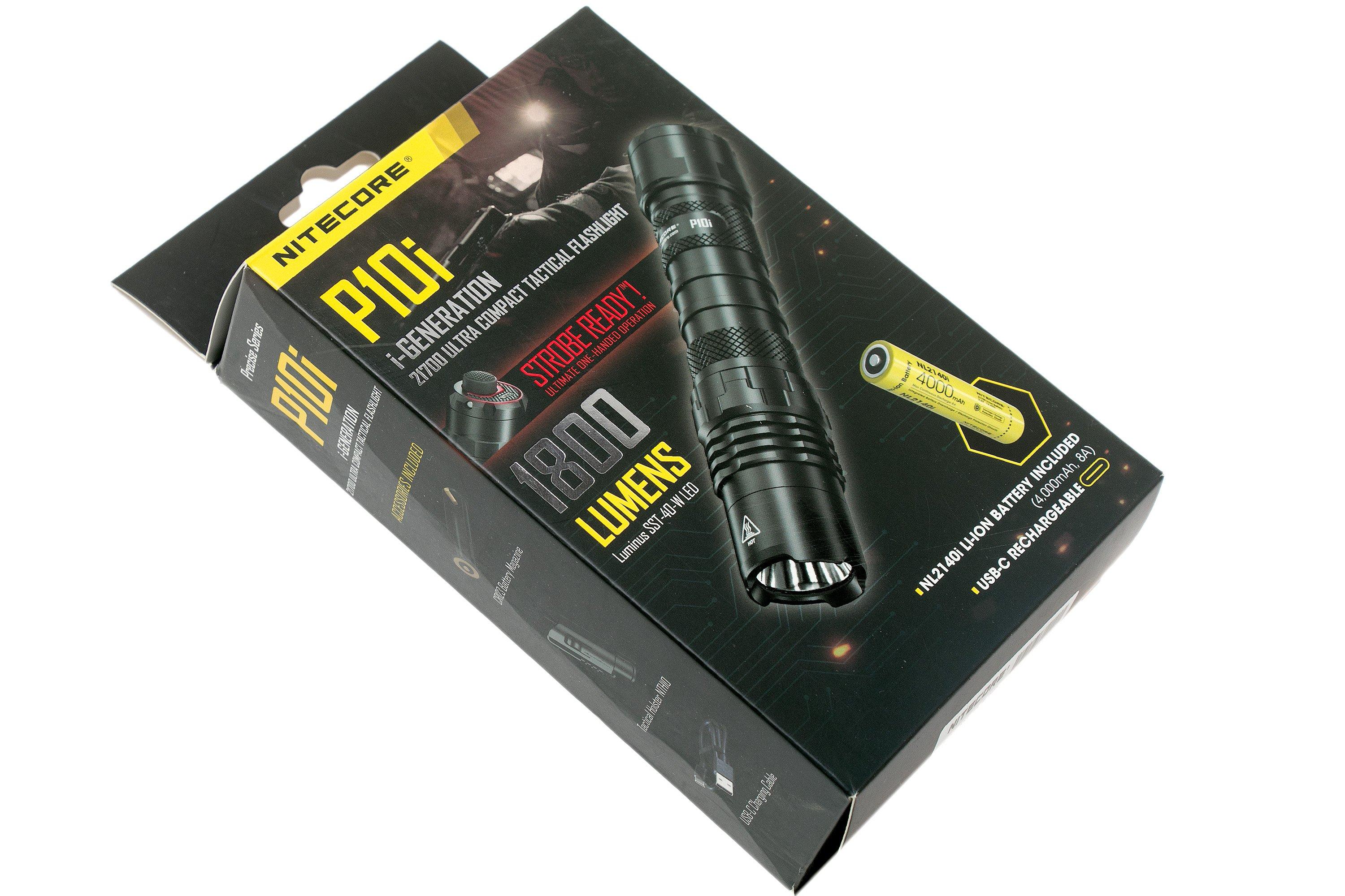 Lampe Torche Tactique Nitecore P10i 1800Lumens, flash aveuglante