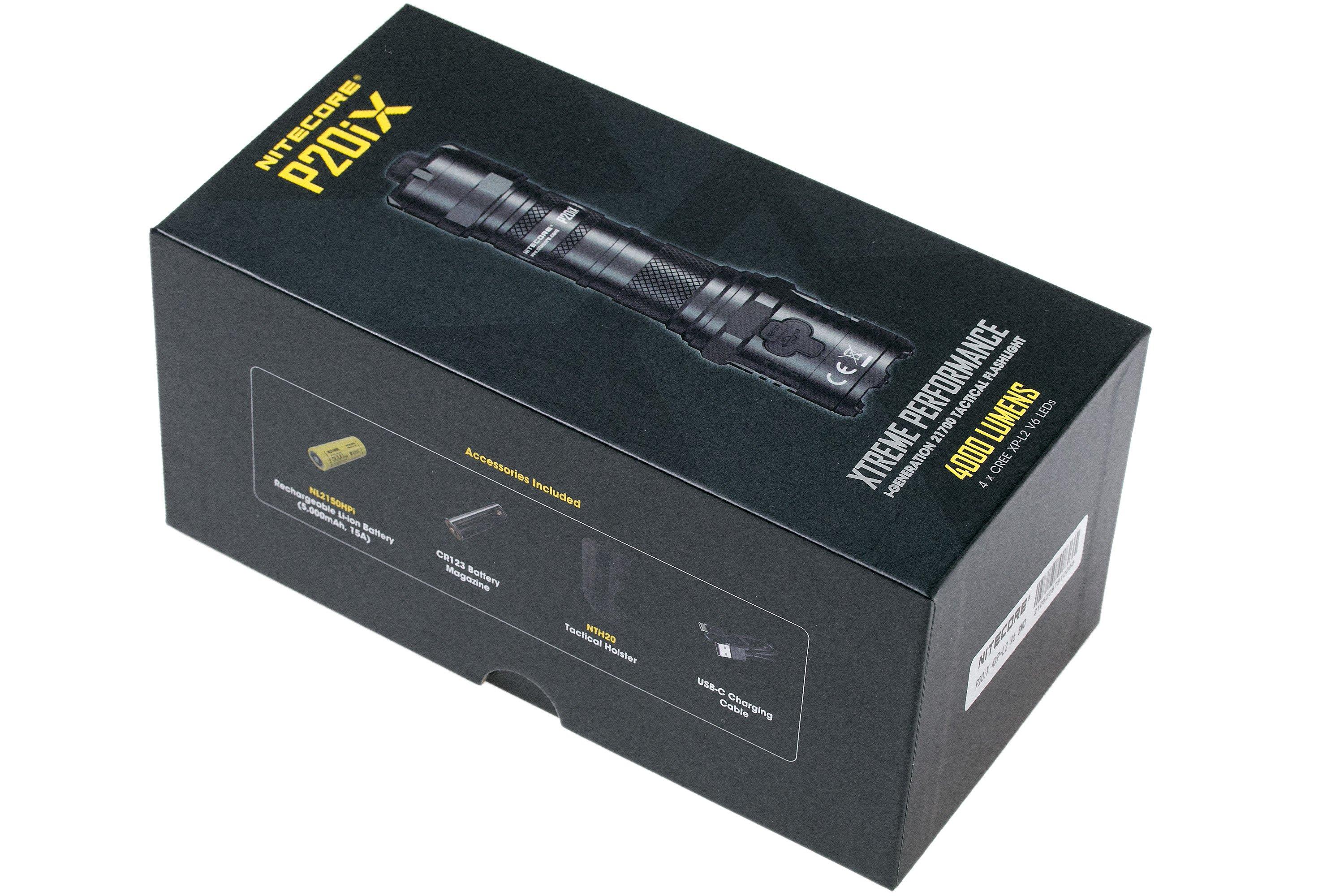 Nitecore P20iX tactical flashlight, 4000 lumens Advantageously