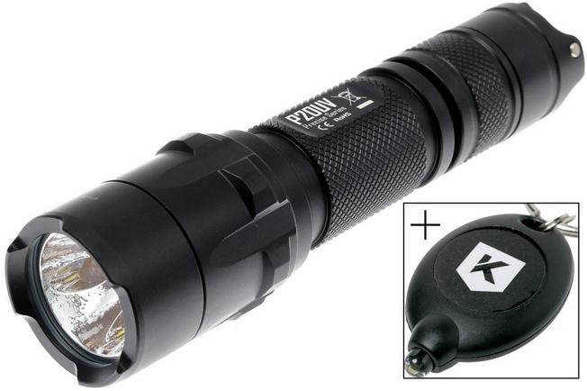 Tactical LED Flashlight & Work Light - 800 Lumens Battery Operated DK-20