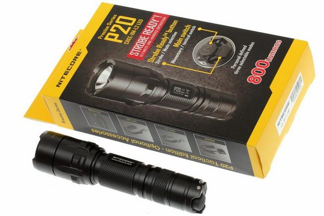 NITECORE P12 linterna táctica de precisión LED CREE XM-L2 U2 lImpermeable  de 1,000 lúmenes.