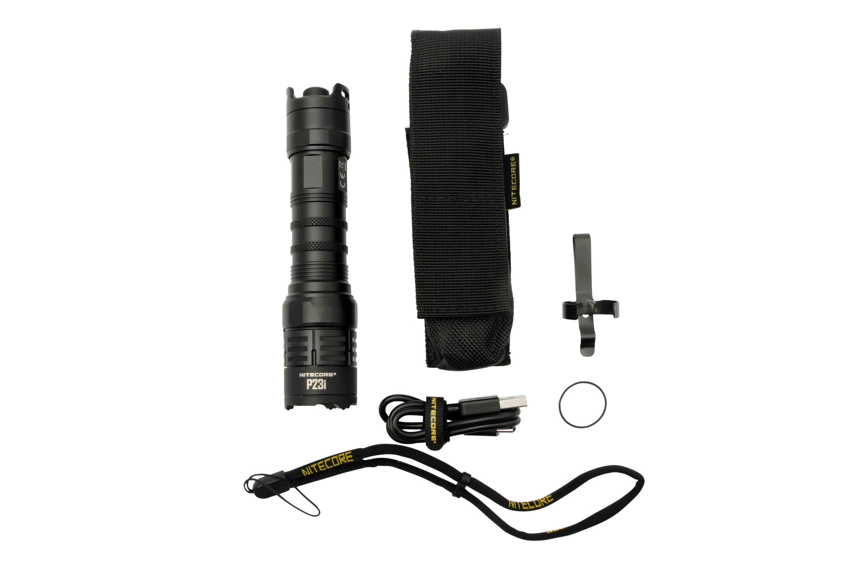 NiteCore P23i rechargeable tactical flashlight, 3000 lumens