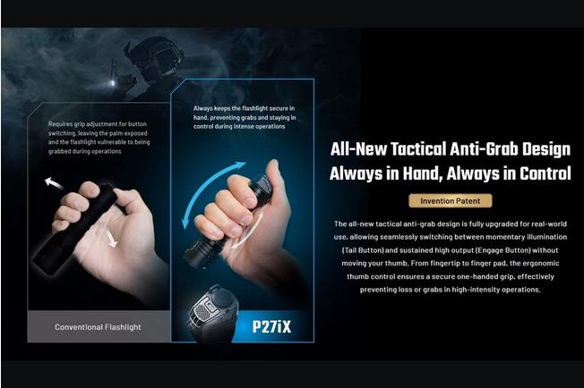 Image for Nitecore P27iX tactical flashlight, 5000 lumens