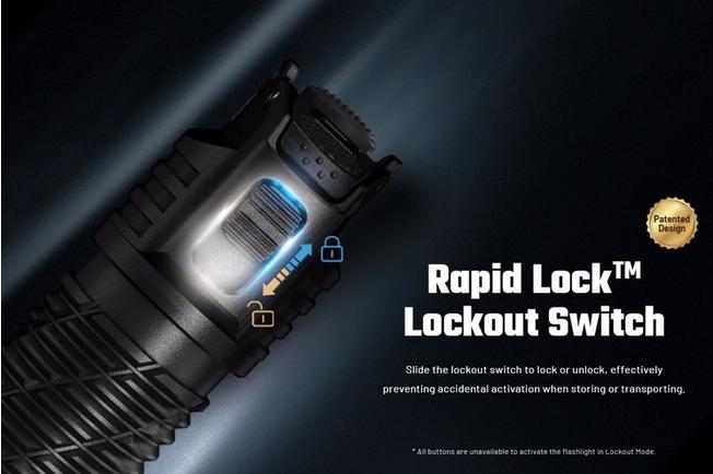 Image for Nitecore P27iX tactical flashlight, 5000 lumens