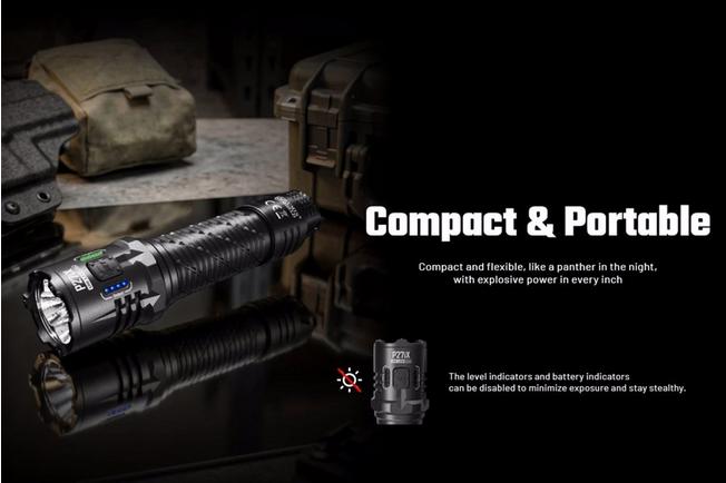 Image for Nitecore P27iX tactical flashlight, 5000 lumens