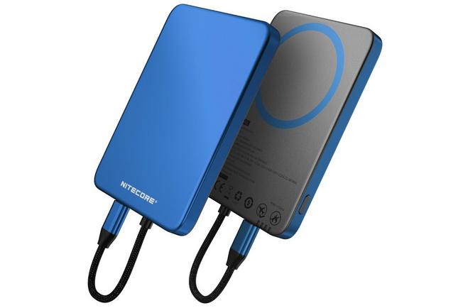 Image for Nitecore POCKET 5 Magnetic Ultra Thin Power Bank, Cobalt Blue, power bank, 5000mAh
