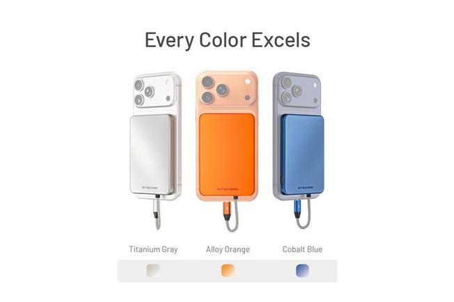 Image for Nitecore POCKET 5 Magnetic Ultra Thin Power Bank, Cobalt Blue, power bank, 5000mAh