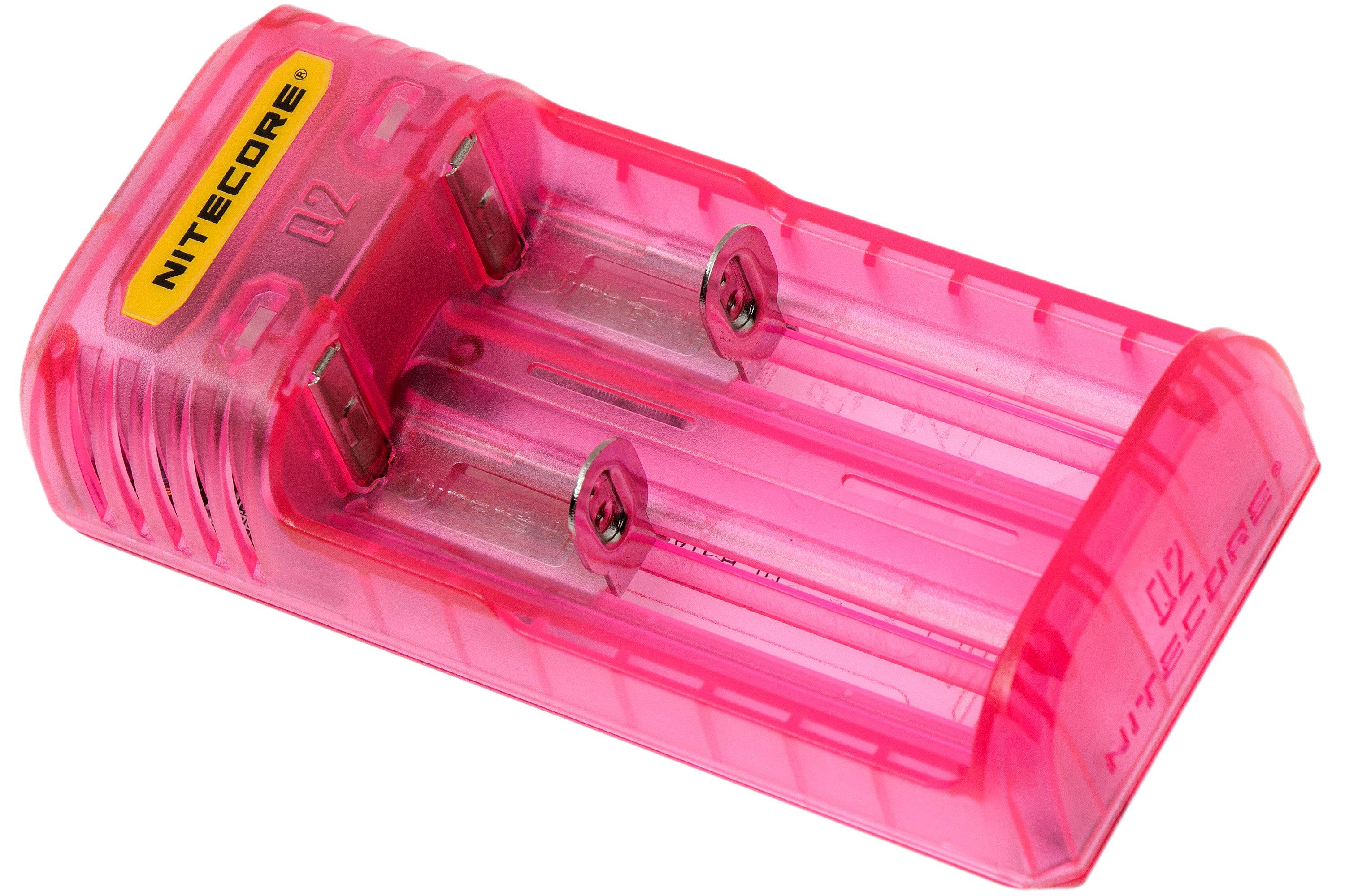 Nitecore Q2 Quick Charger Pinky Peach Battery Charger Advantageously