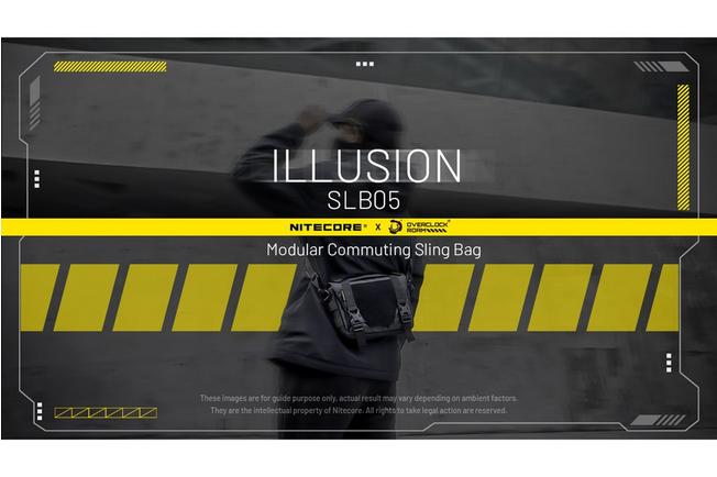 Afbeelding voor Nitecore SLB05 Illusion Modular Commuting Sling Bag, schoudertas, 2 liter