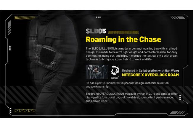 Afbeelding voor Nitecore SLB05 Illusion Modular Commuting Sling Bag, schoudertas, 2 liter