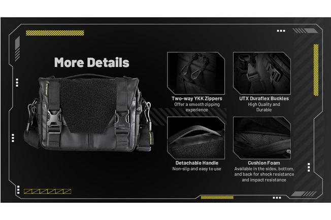 Afbeelding voor Nitecore SLB05 Illusion Modular Commuting Sling Bag, schoudertas, 2 liter