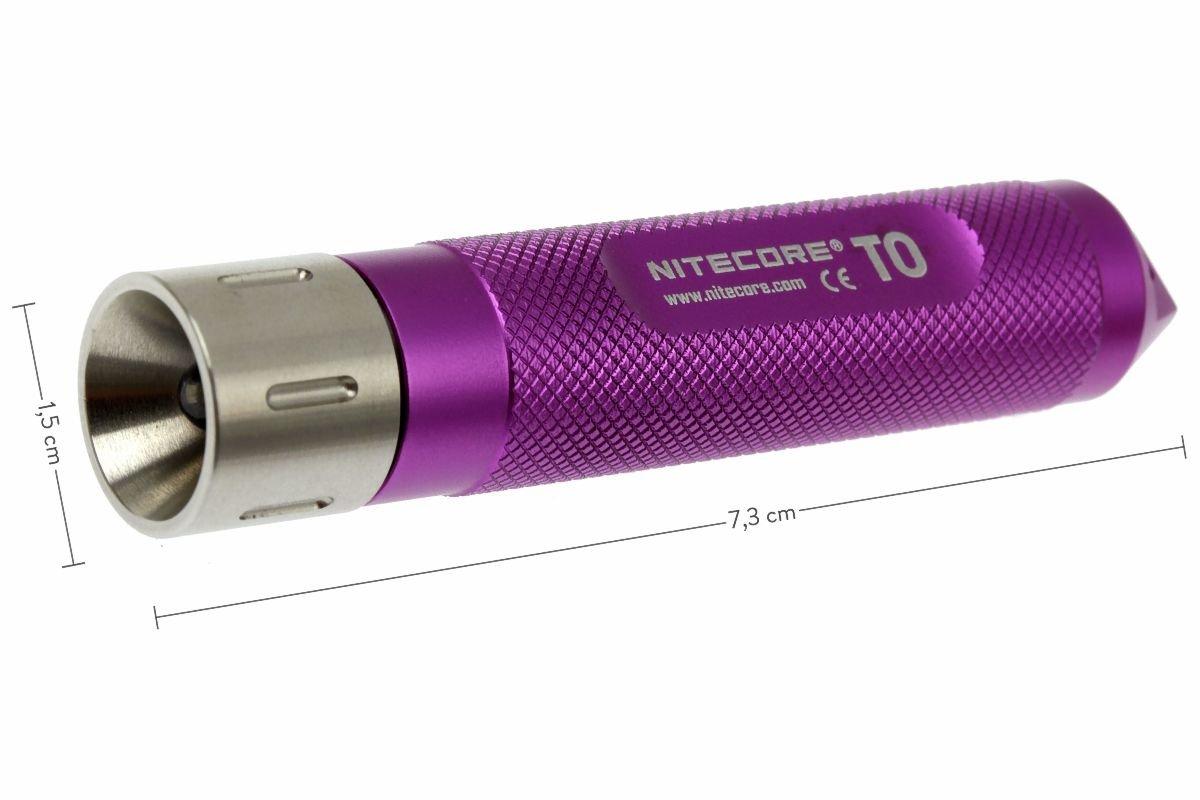 Nitecore T0 LED-torch, pink | Advantageously shopping at Knivesandtools ...