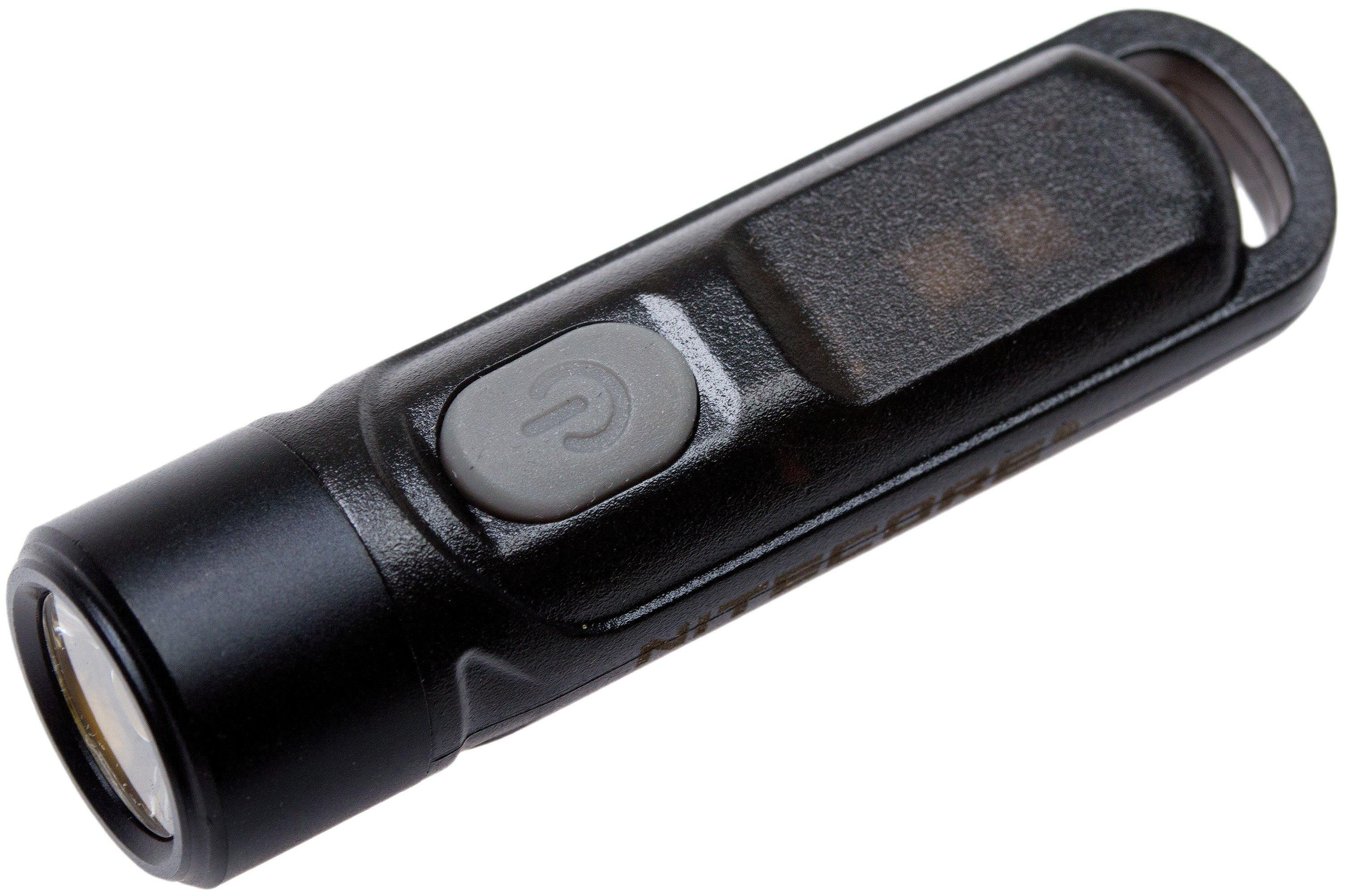Mini lampe de poche Nitecore TiKi LE 300 Lumens, rechargeable, pour  porte-clés, leds secondaire Rouge et Bleue