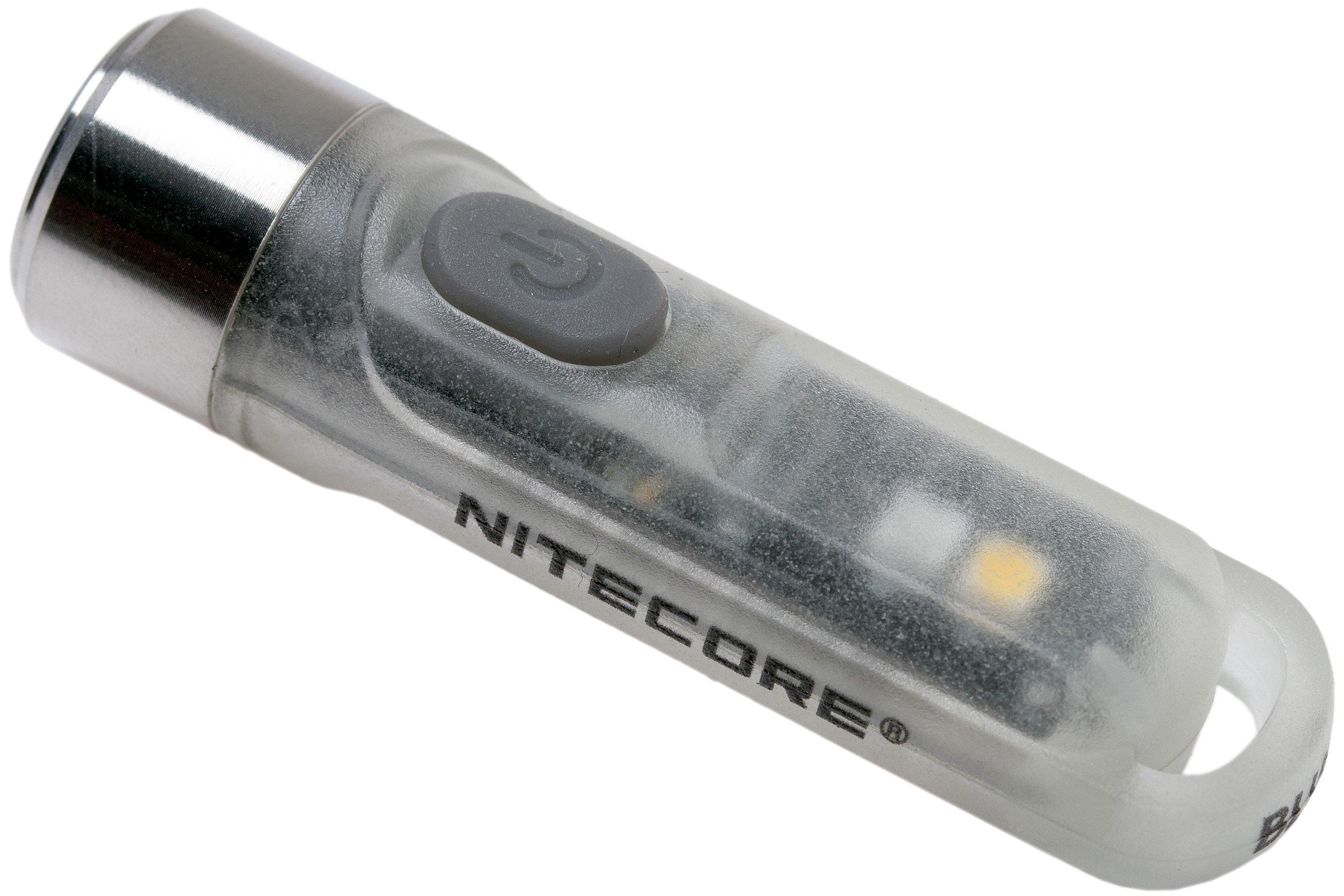 Nitecore TIKI Glow In The Dark rechargeable keychain flashlight, 300