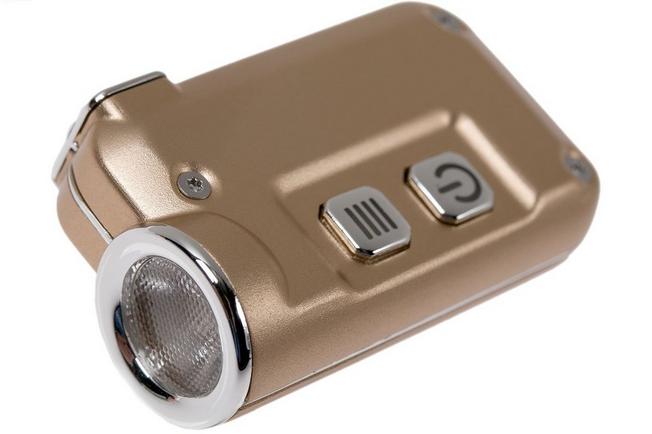 Image for Nitecore TINI rechargeable keychain flashlight, gold