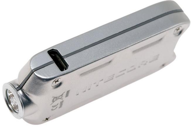 Image for Nitecore TIP, rechargeable keychain torch, silver-coloured