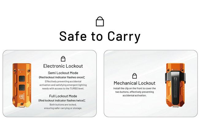 Image pour Nitecore TIP3 Alloy Orange, lampe de poche porte-clé rechargeable, 720 lumens