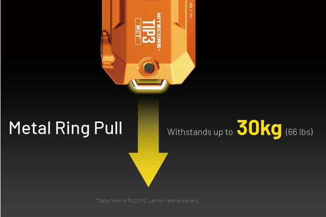 Image pour Nitecore TIP3 Alloy Orange, lampe de poche porte-clé rechargeable, 720 lumens
