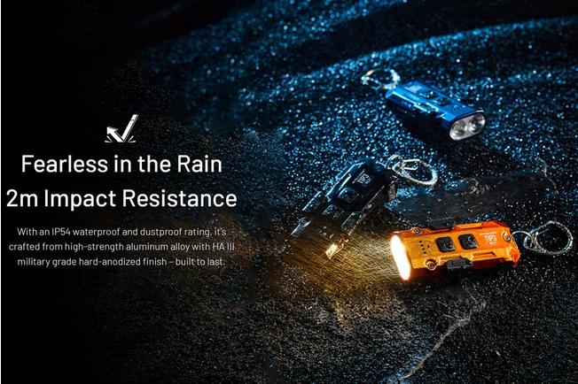 Image pour Nitecore TIP3 Alloy Orange, lampe de poche porte-clé rechargeable, 720 lumens