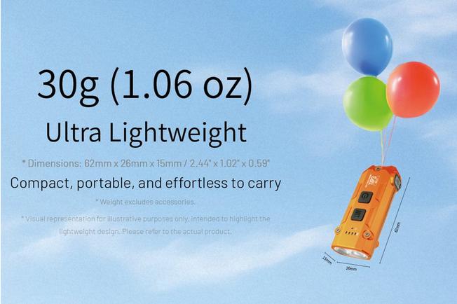 Image pour Nitecore TIP3 Cobalt Blue, lampe de poche porte-clé rechargeable, 720 lumens