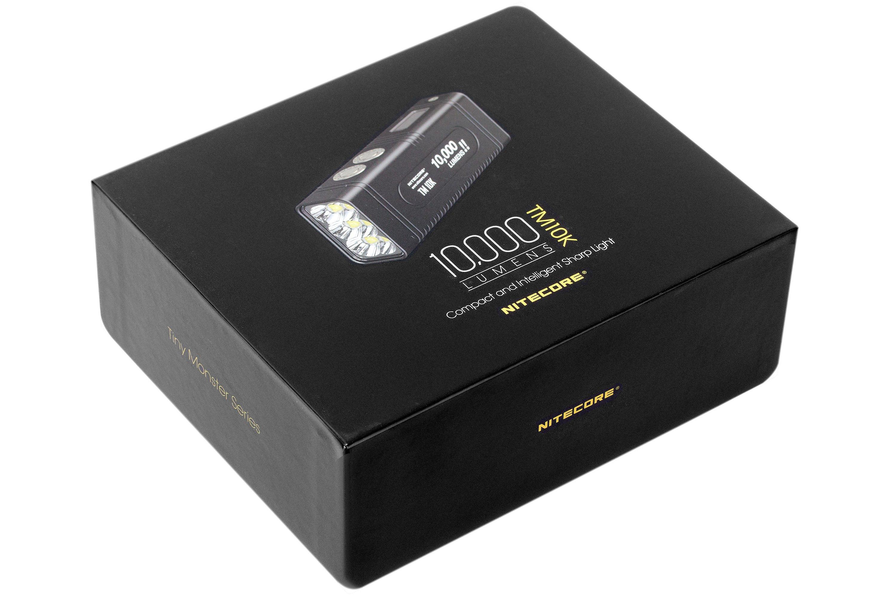 Nitecore TM10K rechargeable flashlight, 10.000 lumens | Advantageously ...