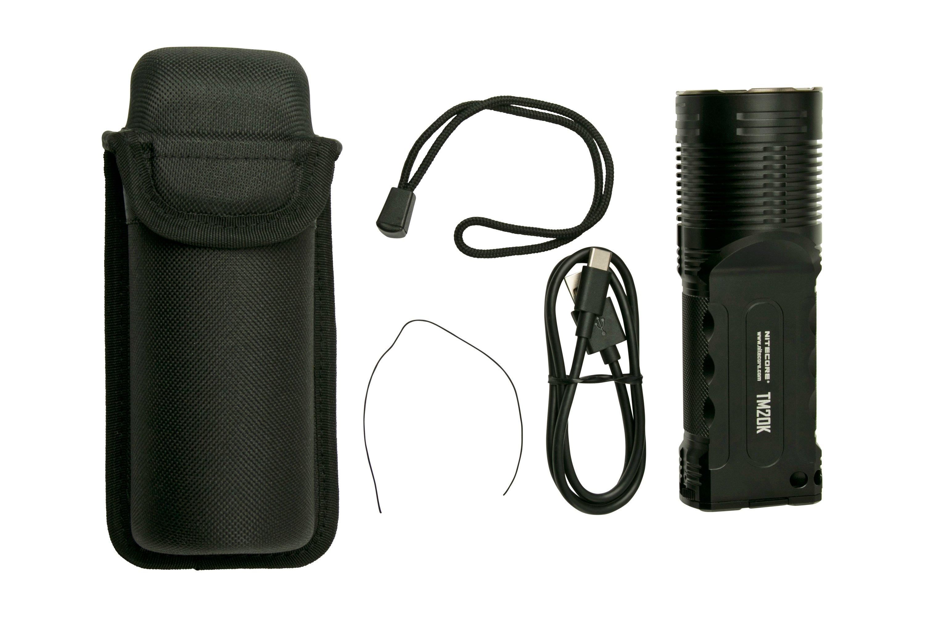 Nitecore TM20K, 20.000 lumen, tactical flashlight | Advantageously ...