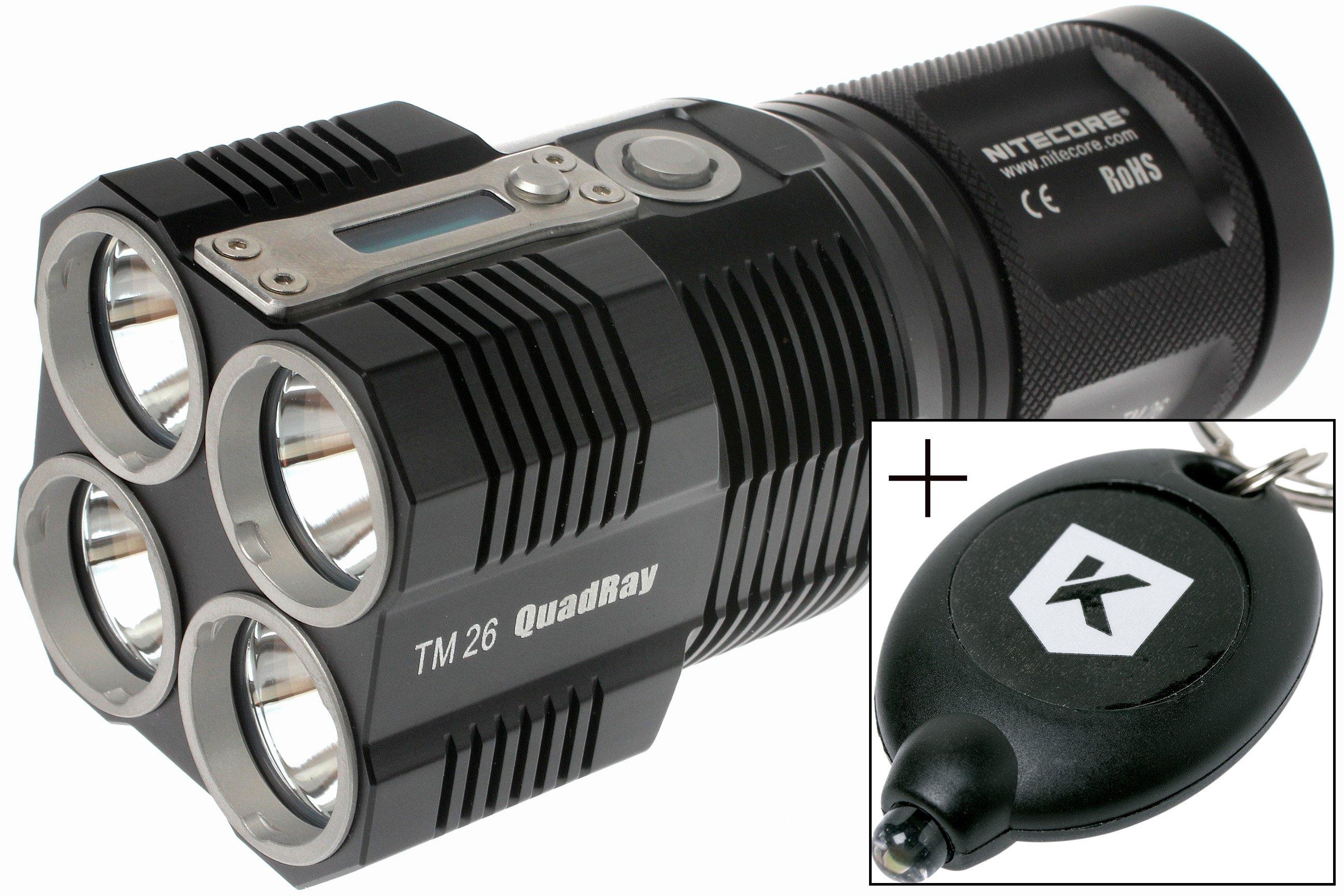 Lampe Torche Nitecore TM28 6000Lumens rechargeable ultra puissante