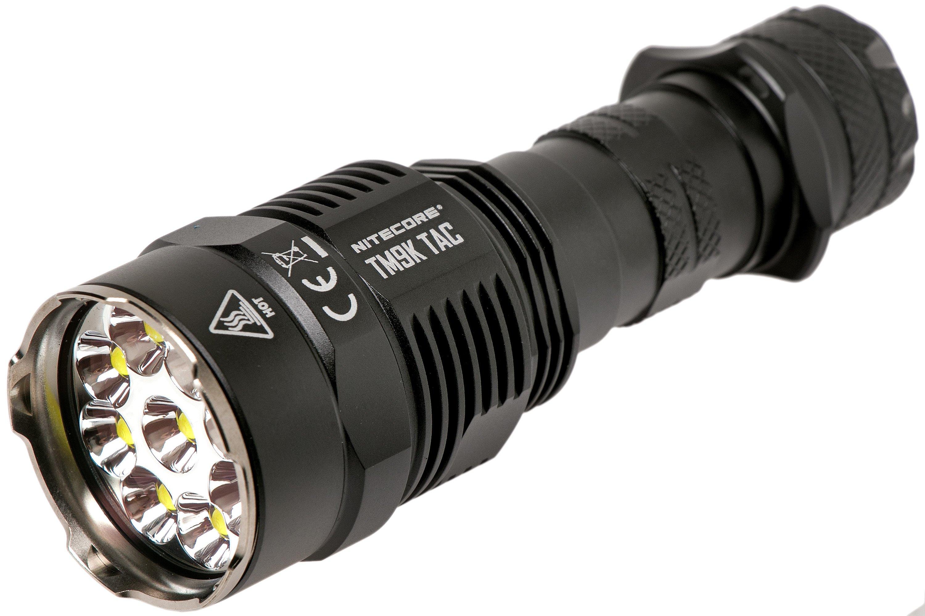 Torcia LED Tattica Garberiel 14xT6 | 990000 Lumen Super Luminosa Con Batterie E Caricatori