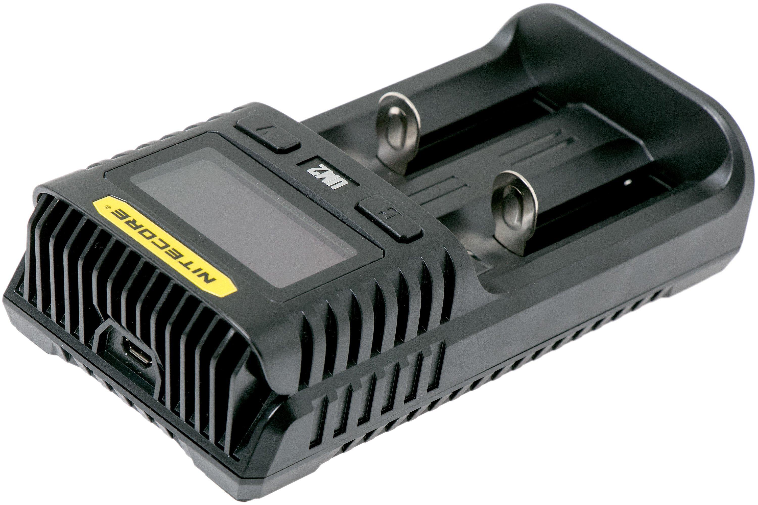 Nitecore UM2 battery charger for, amongst others, 18650 batteries