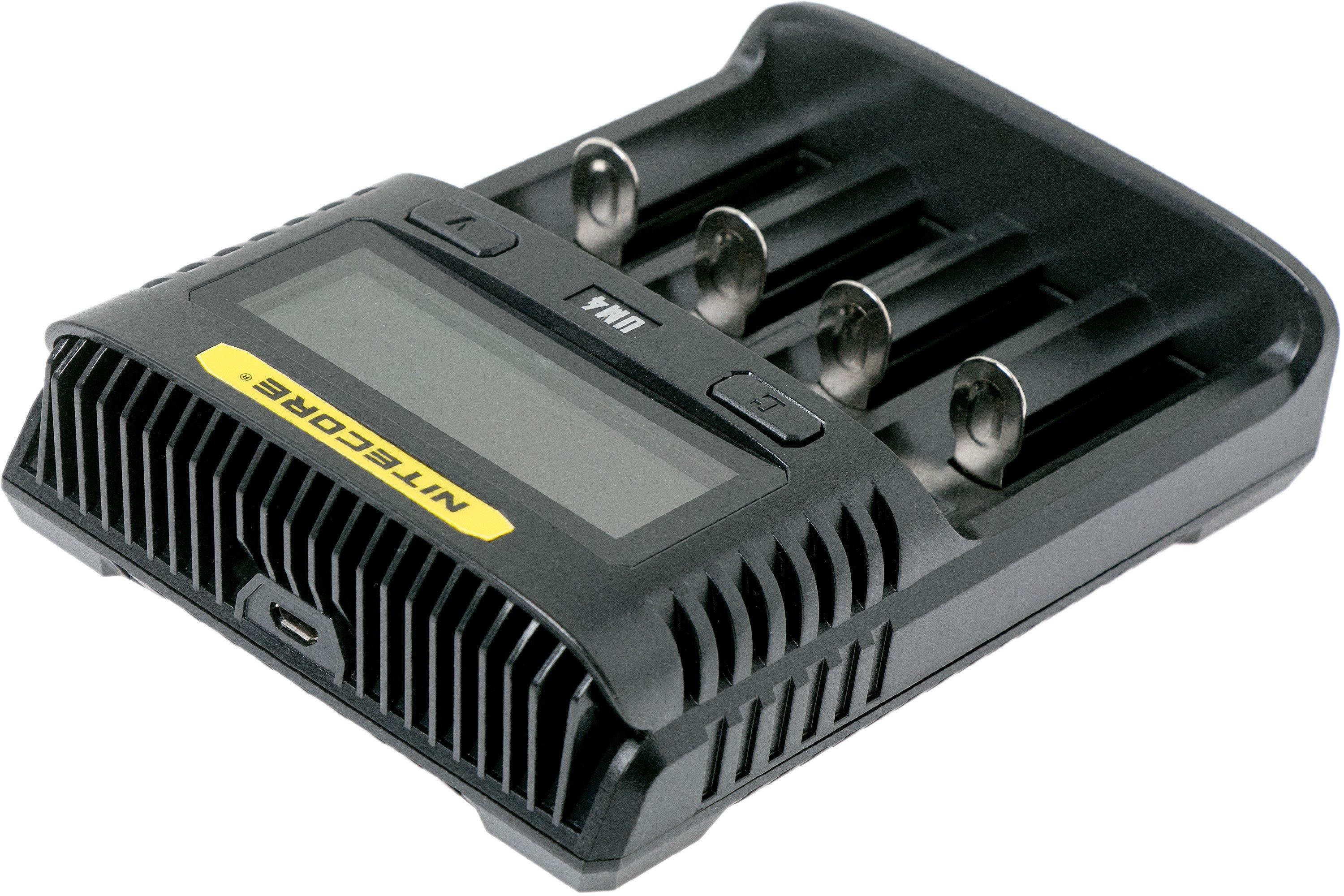 Nitecore UM4 battery charger for, amongst others, 18650 batteries