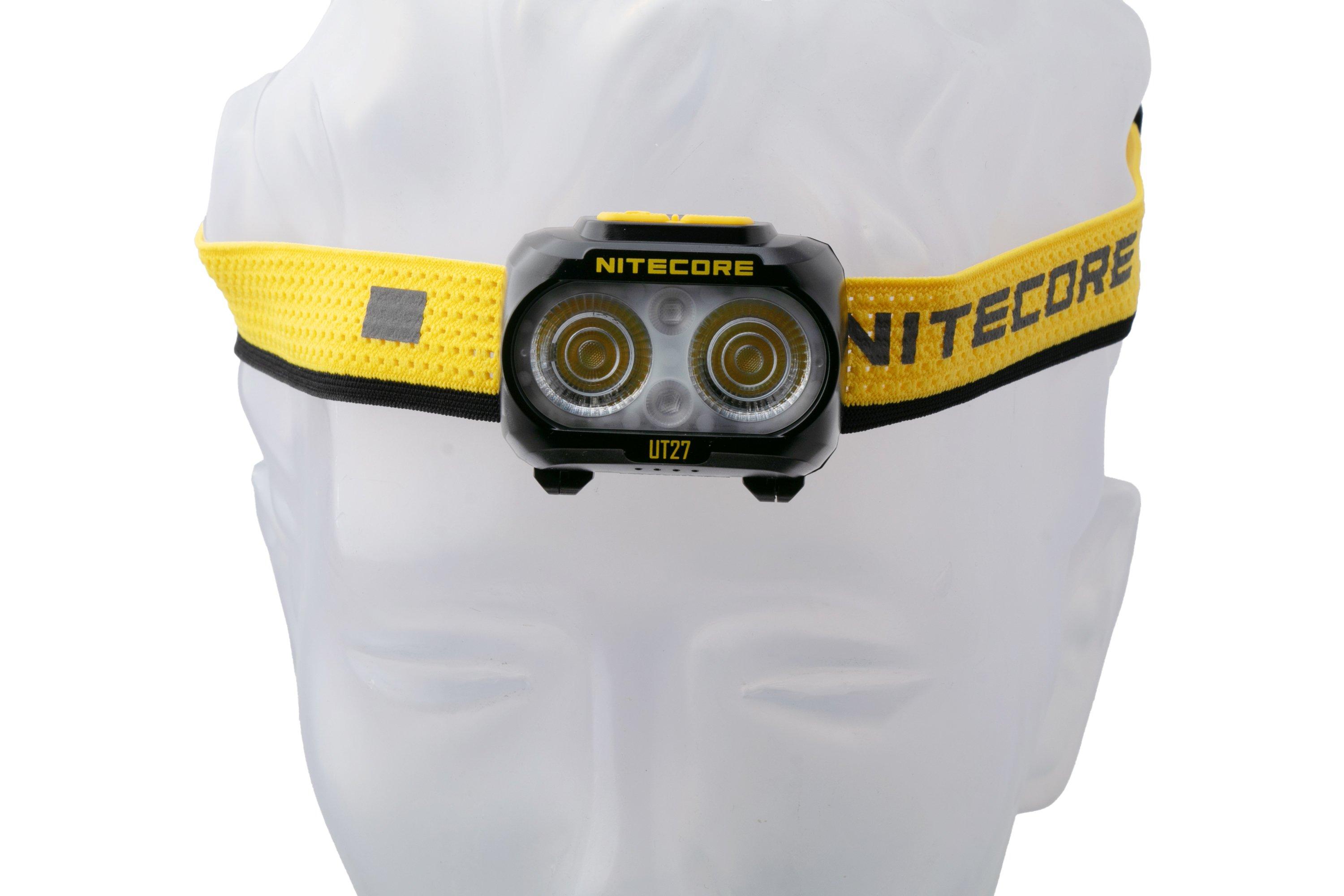 Nitecore NU21 Giallo 360 Lumen Ultralight Esterna Faro Doppio Fascio USB-C Ricaricabile Faro Etichetta