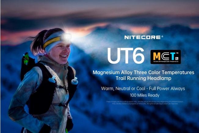 Afbeelding voor Nitecore UT6 UHE LED Trail Running hoofdlamp, Black, 1600 lumen