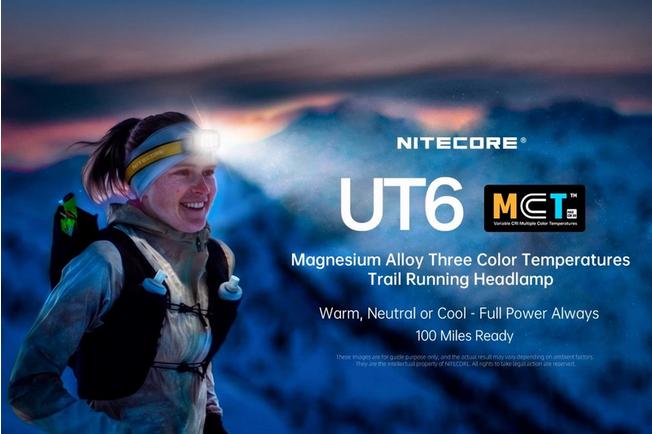 Afbeelding voor Nitecore UT6 UHE LED Trail Running hoofdlamp, Purple, 1600 lumen