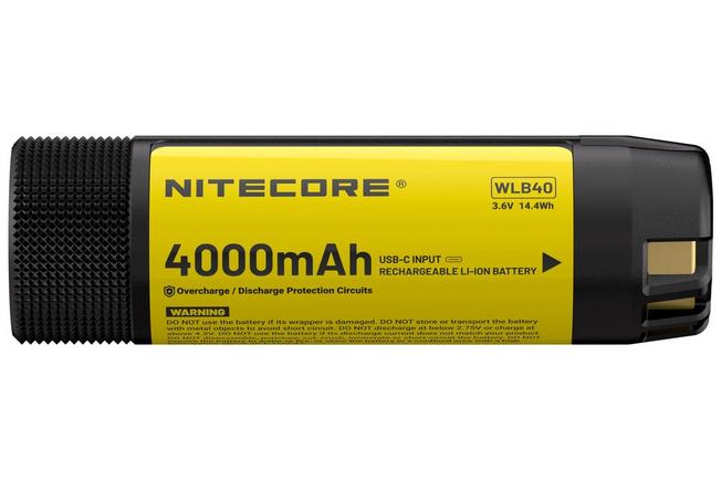 Afbeelding voor Nitecore WLB40 oplaadbare usb-c accu, 4000 mAh