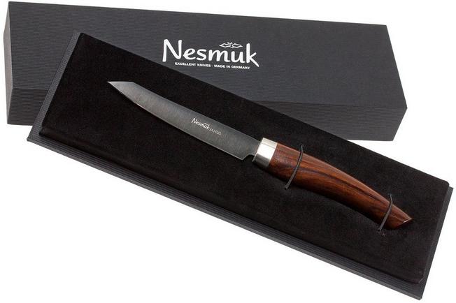 Nesmuk étui pour couteau en cuir 11 cm, Couteau d'office, antracite,  NELSS1403