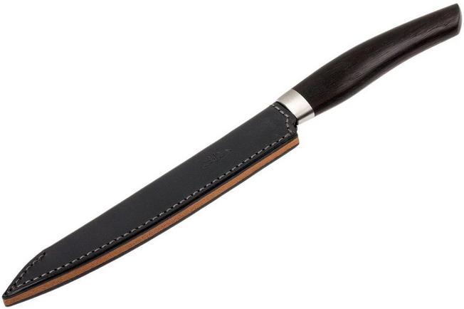 Nesmuk leather sheath 21 cm, chef's knife, anthracite, LSS1401