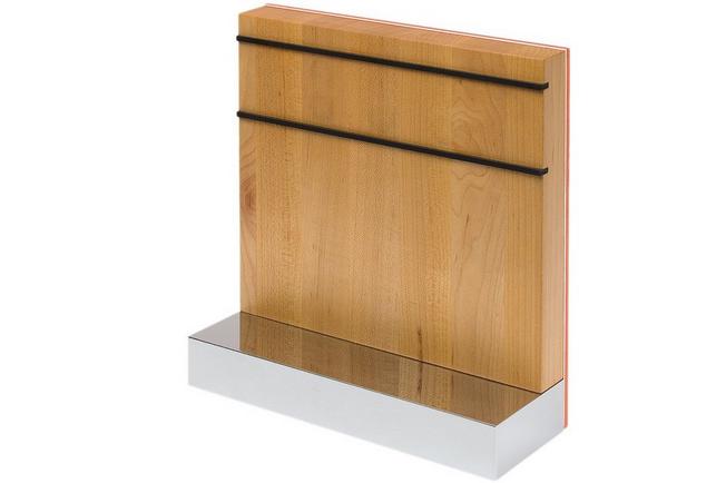 Image for Nesmuk knife block, orange, ash wood, MHA1O2013