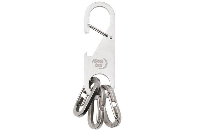 Afbeelding voor Nite Ize Z-Rack Keychain Bottle Opener N05401 sleutelhouder met flesopener en 3 karabijnhaken