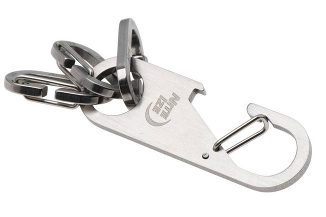 Afbeelding voor Nite Ize Z-Rack Keychain Bottle Opener N05401 sleutelhouder met flesopener en 3 karabijnhaken